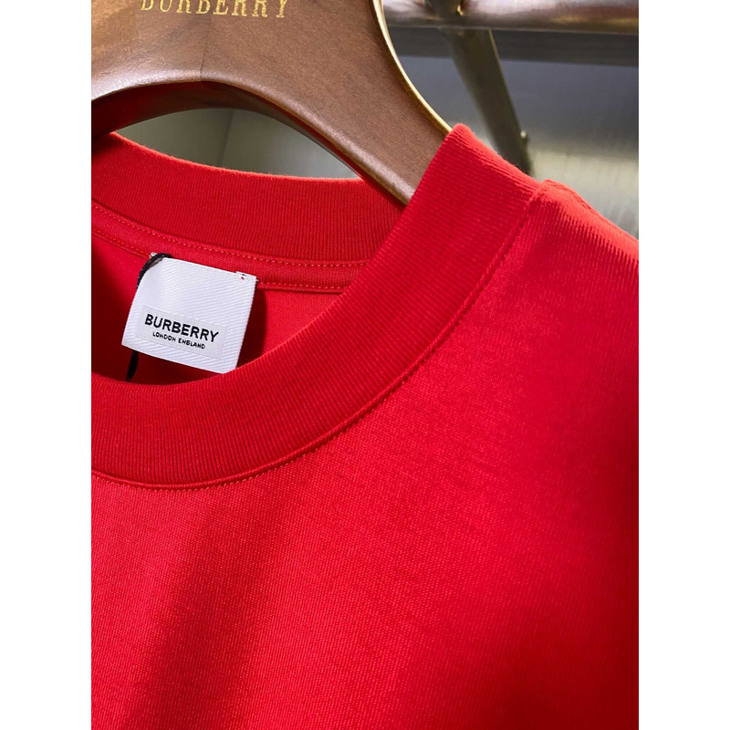 B**rry logo cotton t shirt red