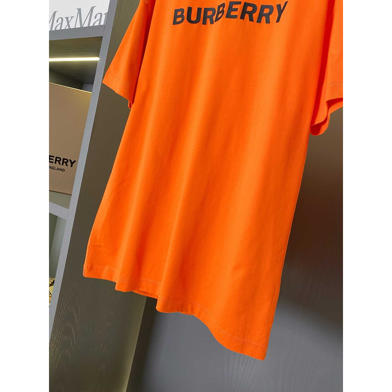 B**rry logo cotton t shirt orange