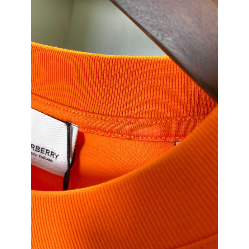 B**rry logo cotton t shirt orange