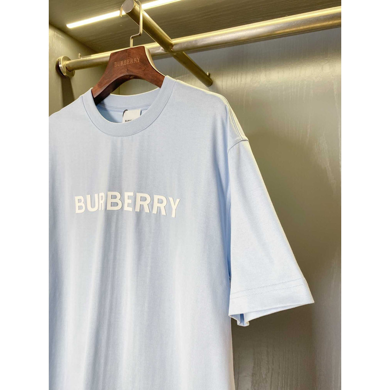 B**rry logo cotton t-shirt blue