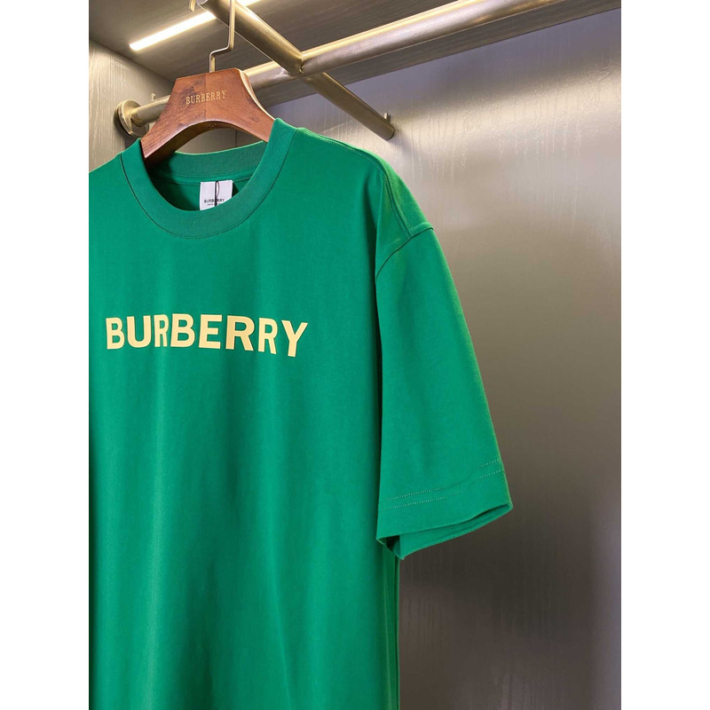 B**rry logo cotton t-shirt green