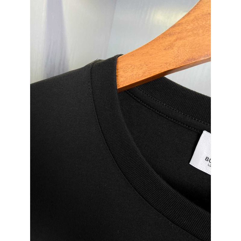 B**rry checked twill-trimmed cotton-jersey t-shirt black