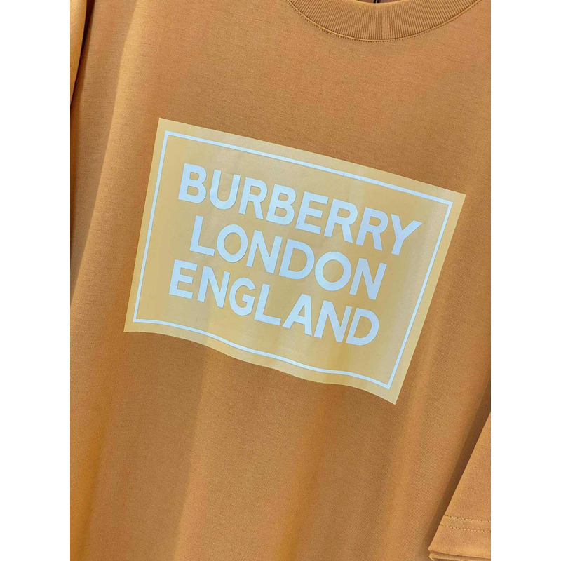 B**rry micro-label printed cotton t-shirt camei