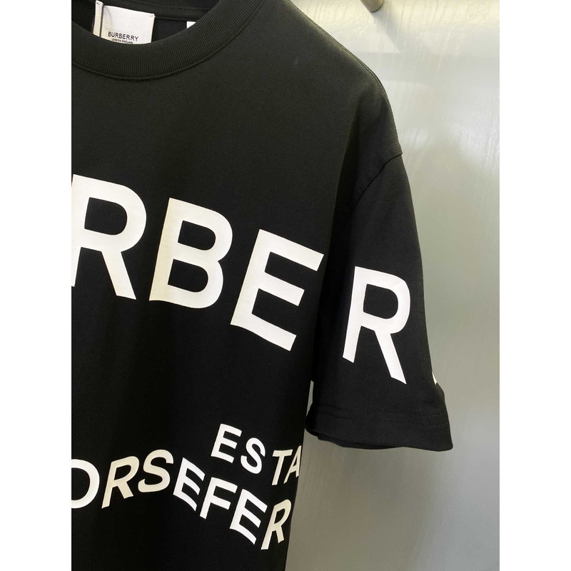 B**rry logo printed cotton t-shirt black&white