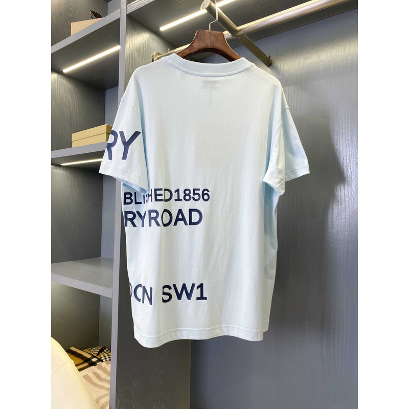 B**rry logo printed cotton t-shirt grey