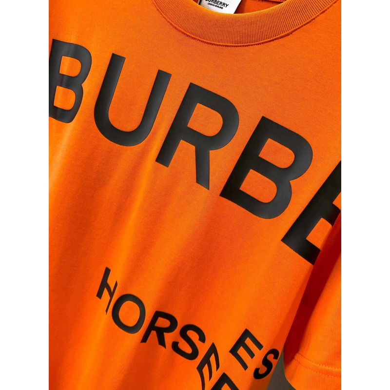 B**rry logo printed cotton t-shirt orange