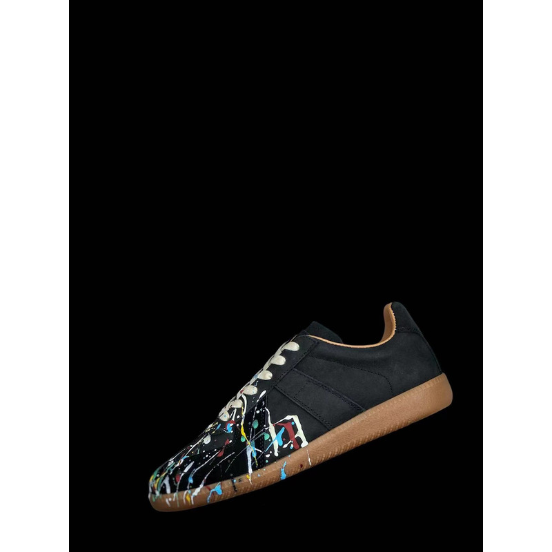 ma*s*n Ma*i*la paint drop sneakers black