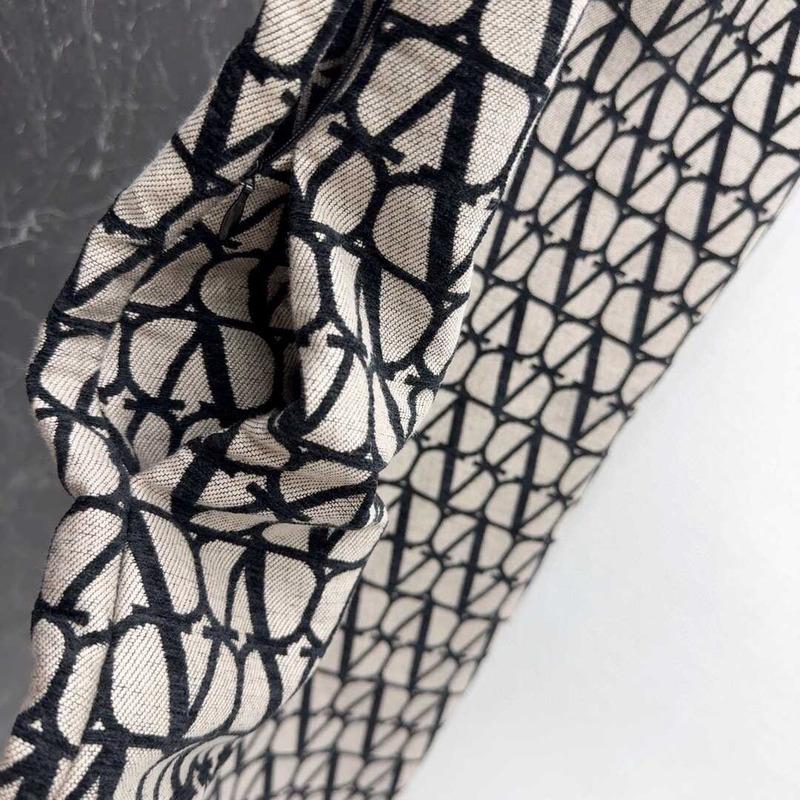 Valentino Leather-Trimmed Canvas-Jacquard Mini Dress Brown