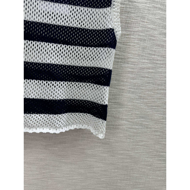 D*or logo knitwear tank top black