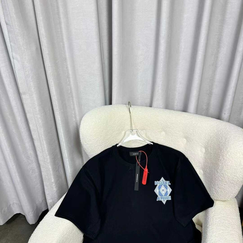 Amiri Graphic Print Cotton T-Shirt Black