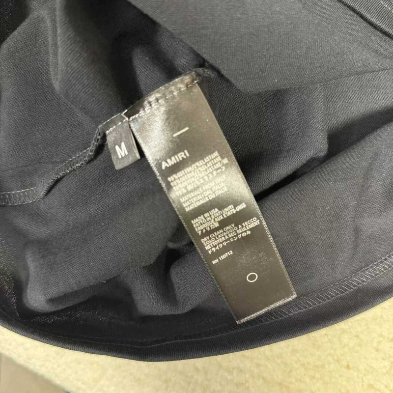 Amiri Graphic Print Cotton T-Shirt Black