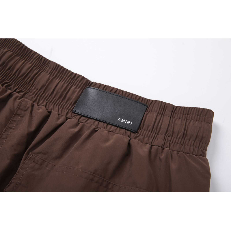 Amiri Printed Logo Shorts Brown
