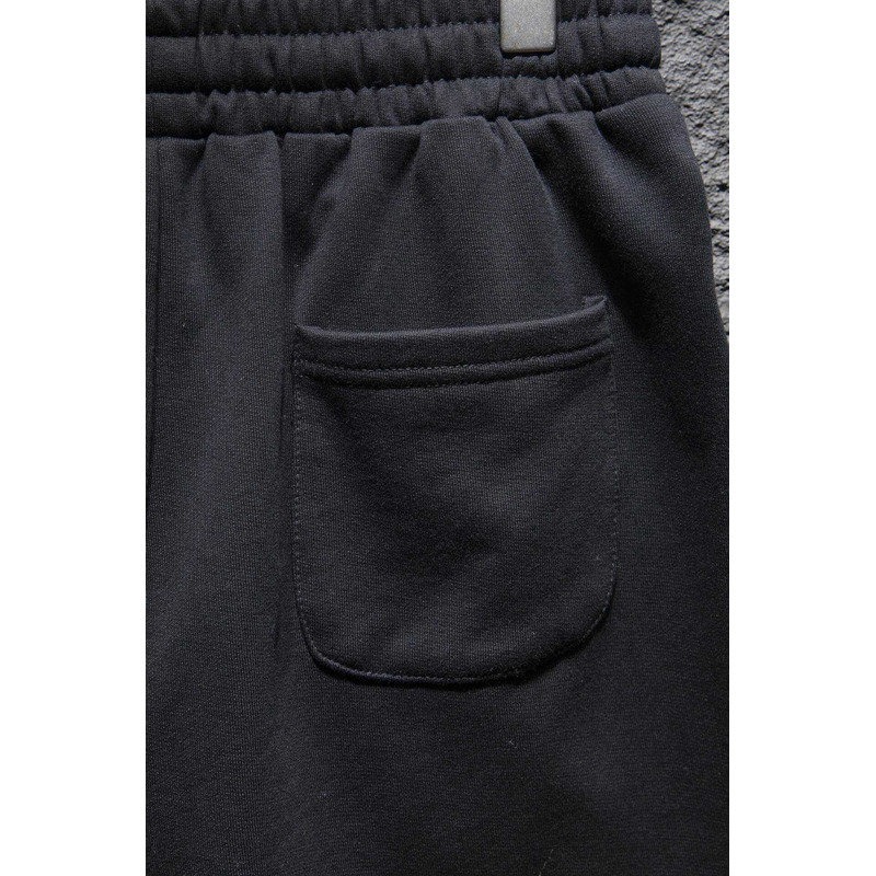 Chrome Heart Embroidered Cotton Shorts Black