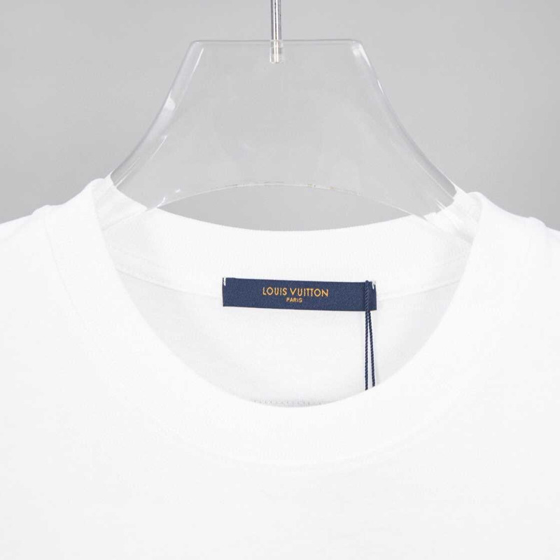 l**is V*t*n logo signaturet-shirt white