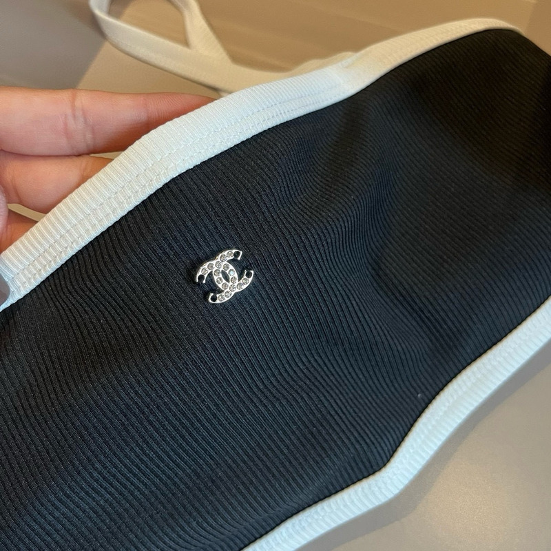 Ch*el bikini suit black