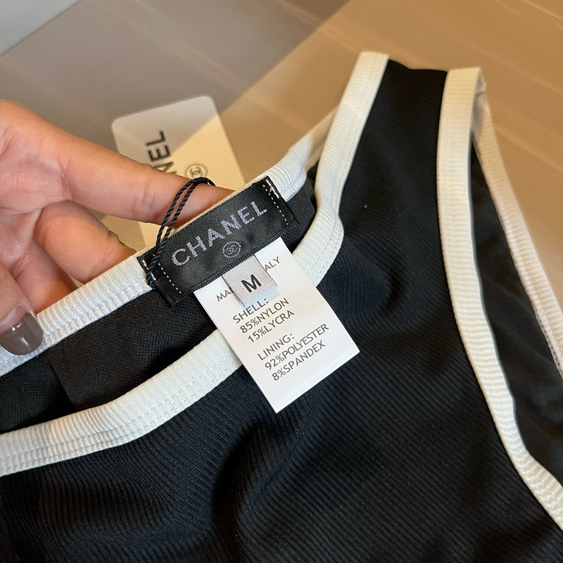 Ch*el bikini suit black