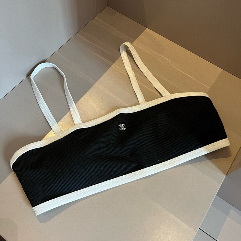 Ch*el bikini suit black