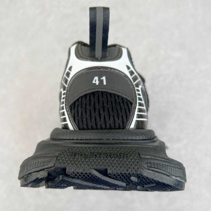 Ba*len*cia*ga 3xl sneaker in black and white mesh and polyurethane
