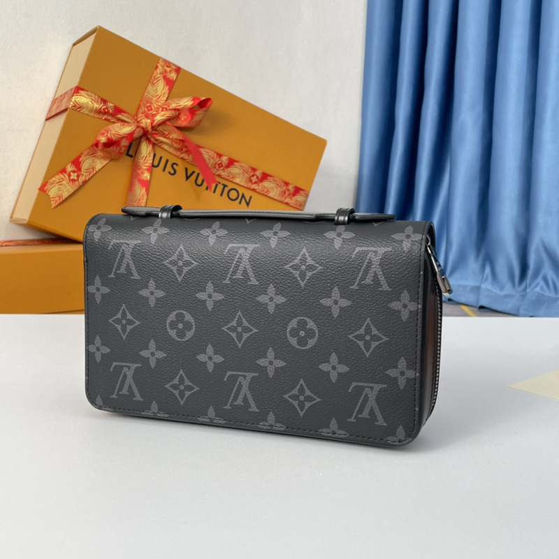 l**is V*t*n zippy xl wallet monogram eclipse black/gray