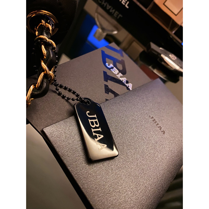 Ch*el mini classic handbag lambskin & gold-tone metal black