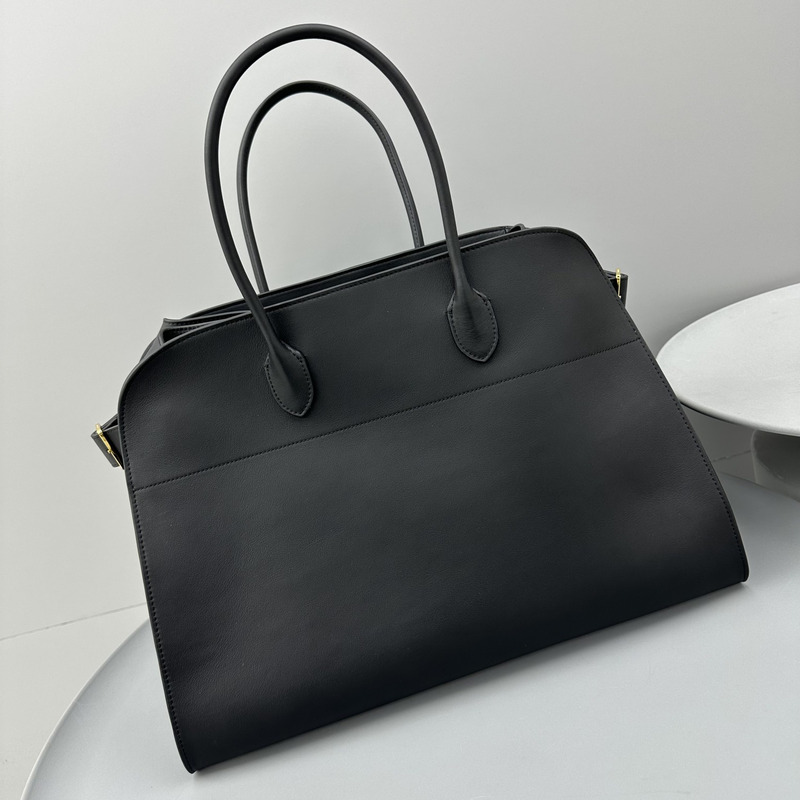 The Row Margaux Leather Tote Bag Cowhide Commuter Handheld Women\