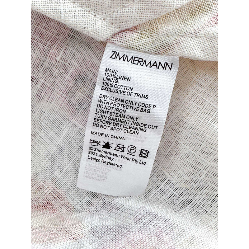 Zimmermann Short Dress With Flowers