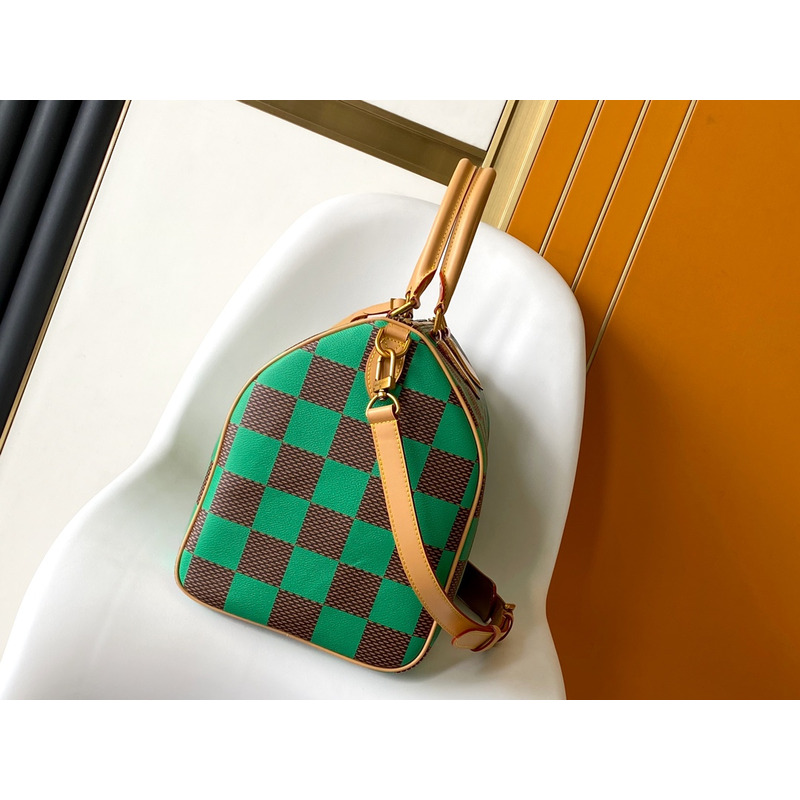 l**is V*t*n speedy 40 bandoulière damier pop green