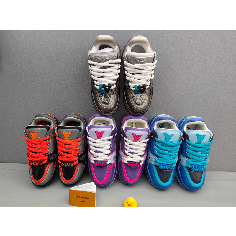 LV Monogram Trainer Sneaker Gray