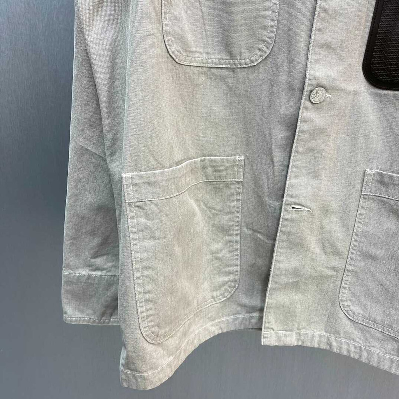 D*or x stone island cotton canvas jacket dark beige