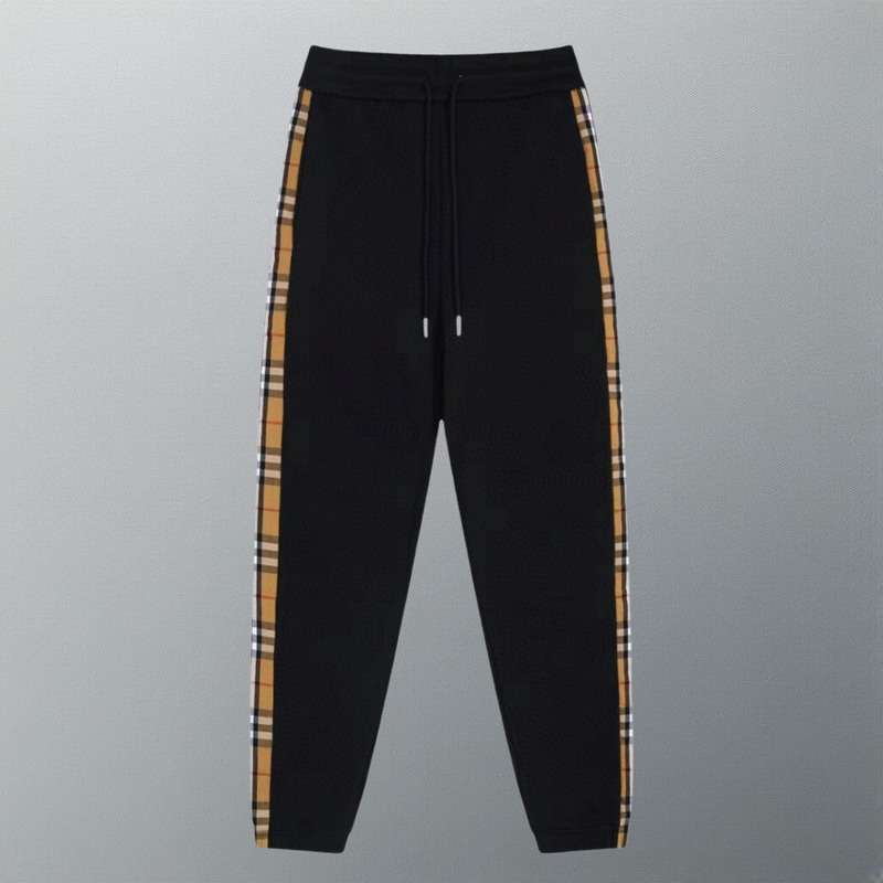 B**rry vintage check panel cotton trackpants