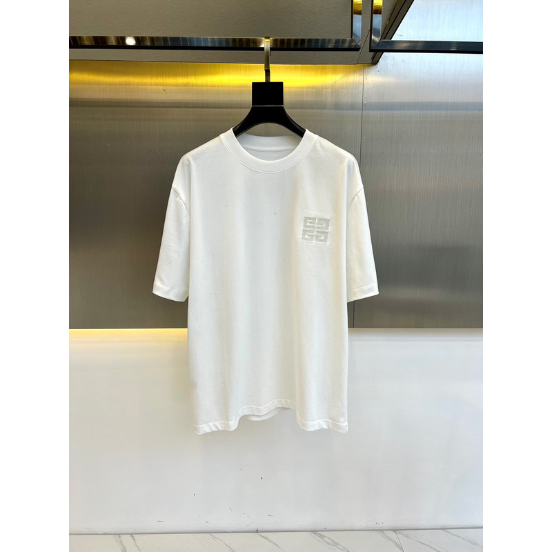 Givenchy Logo Embroidered Cutton T-Shirt White