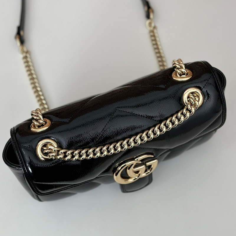 G*u*i gg marmont series small shoulder bag black
