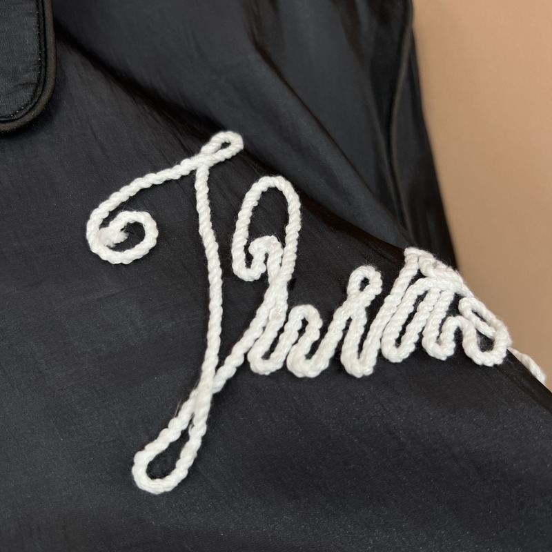 l**is V*t*n embroidered nylon blouson navy blue