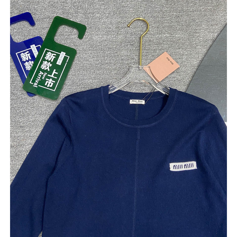 Miumiu Long Sleeves Shirt Blue