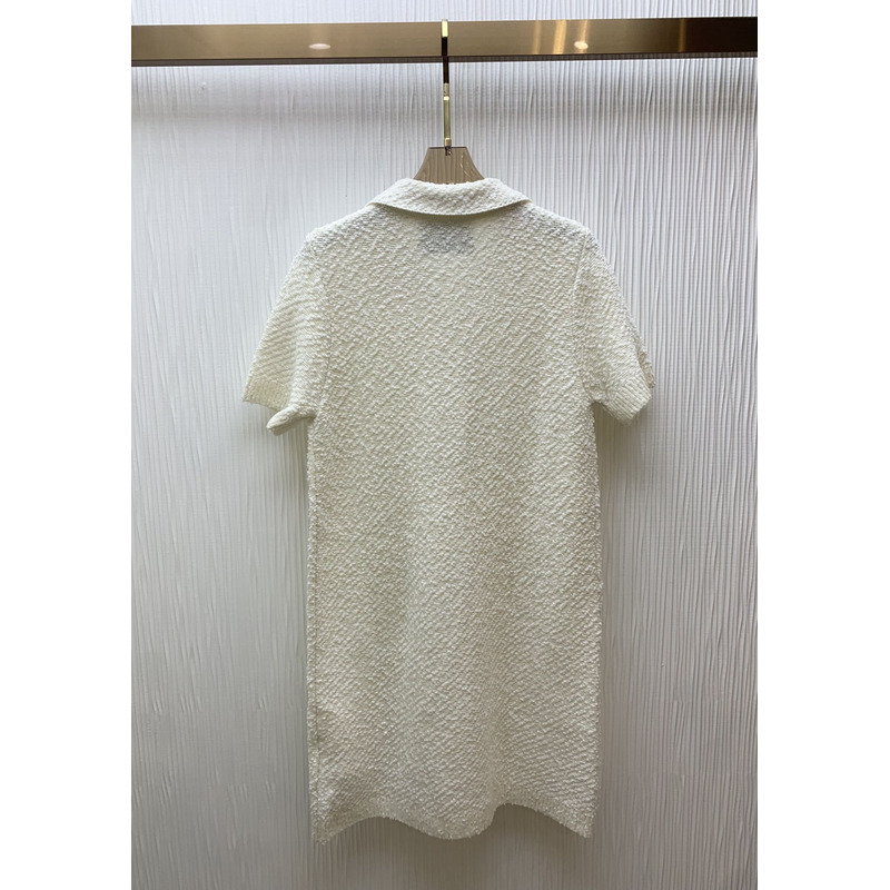 G*u*i wool polo dress white