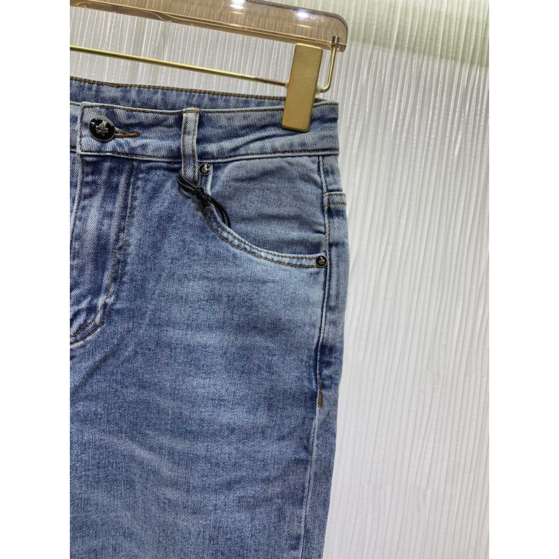 Pra*a  triangle logo jeans blue