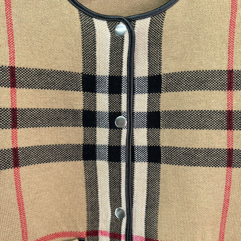 B**rry vintage-check bouclé collarless jacket