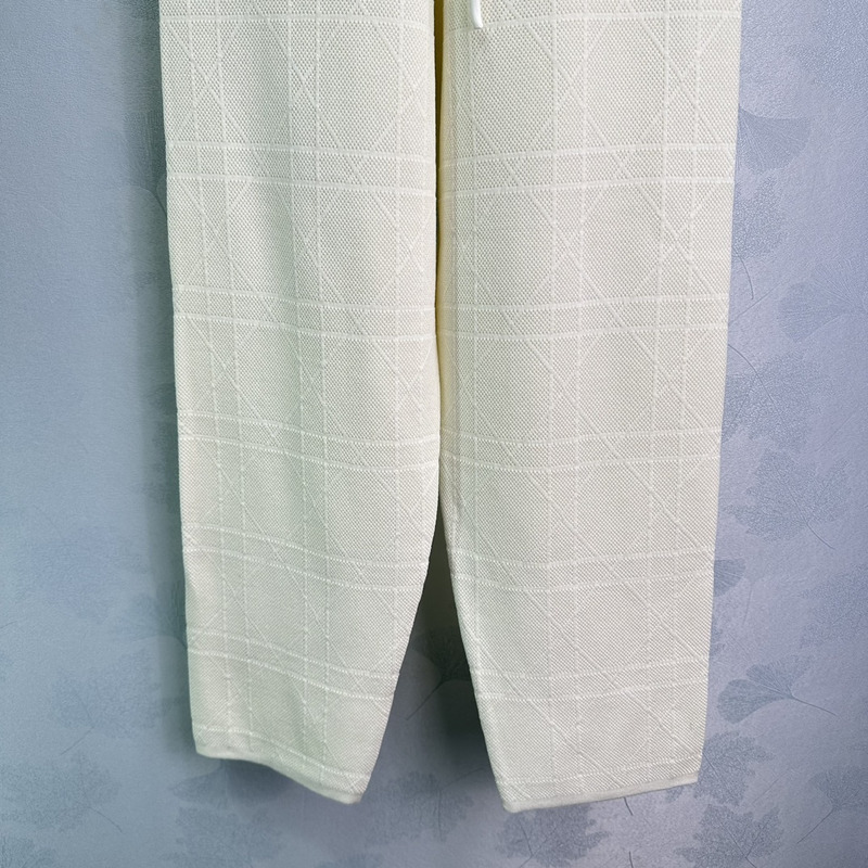 D*or hooded cardigan sweatshirt and sweatpants set white