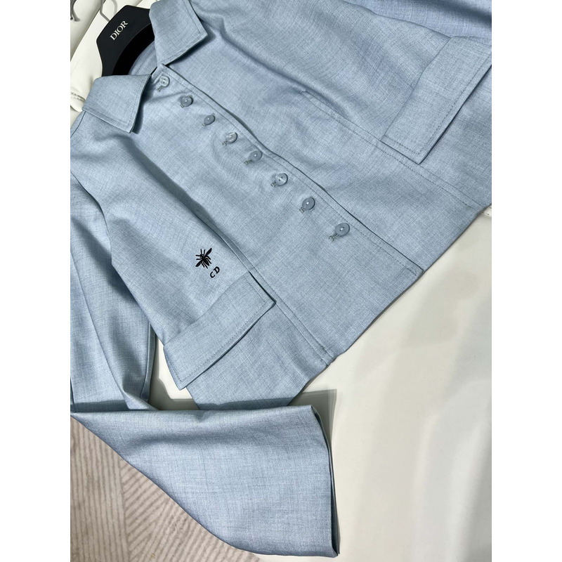 D*or cd logo suit in blue