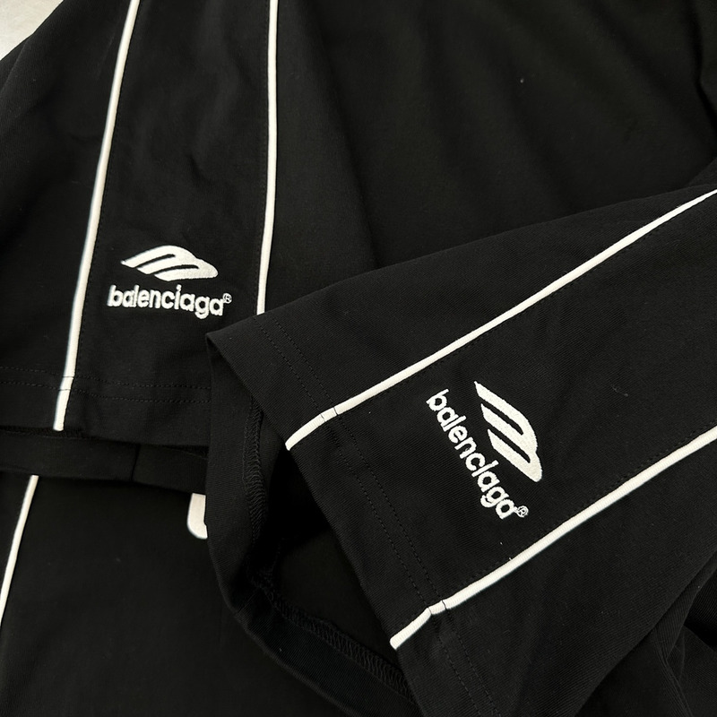 Ba*len*cia*ga cotton jersey t-shirt black