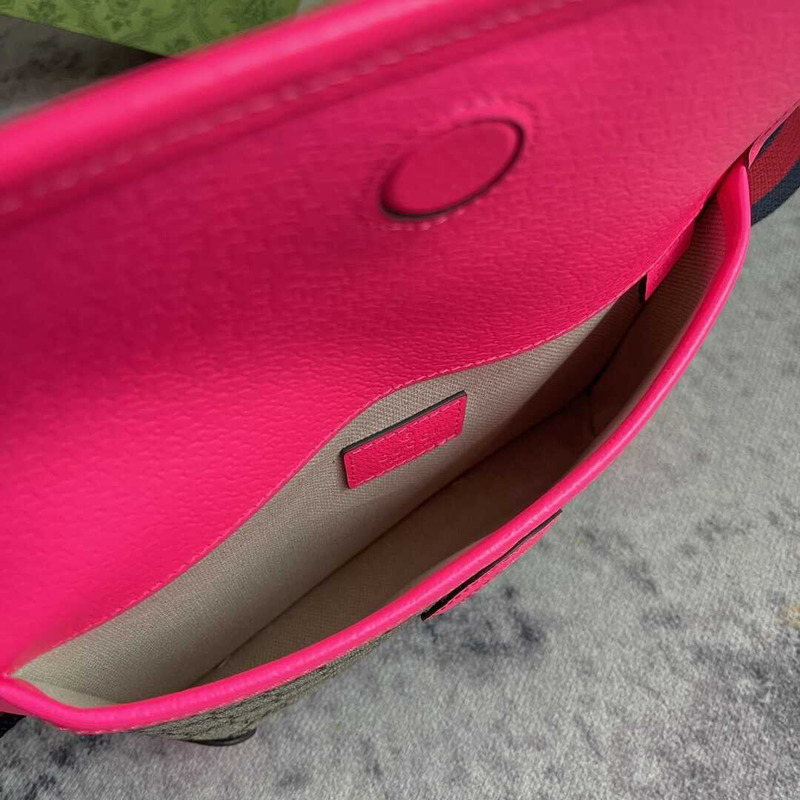 G*u*i ophidia fuchsia fanny belt bag