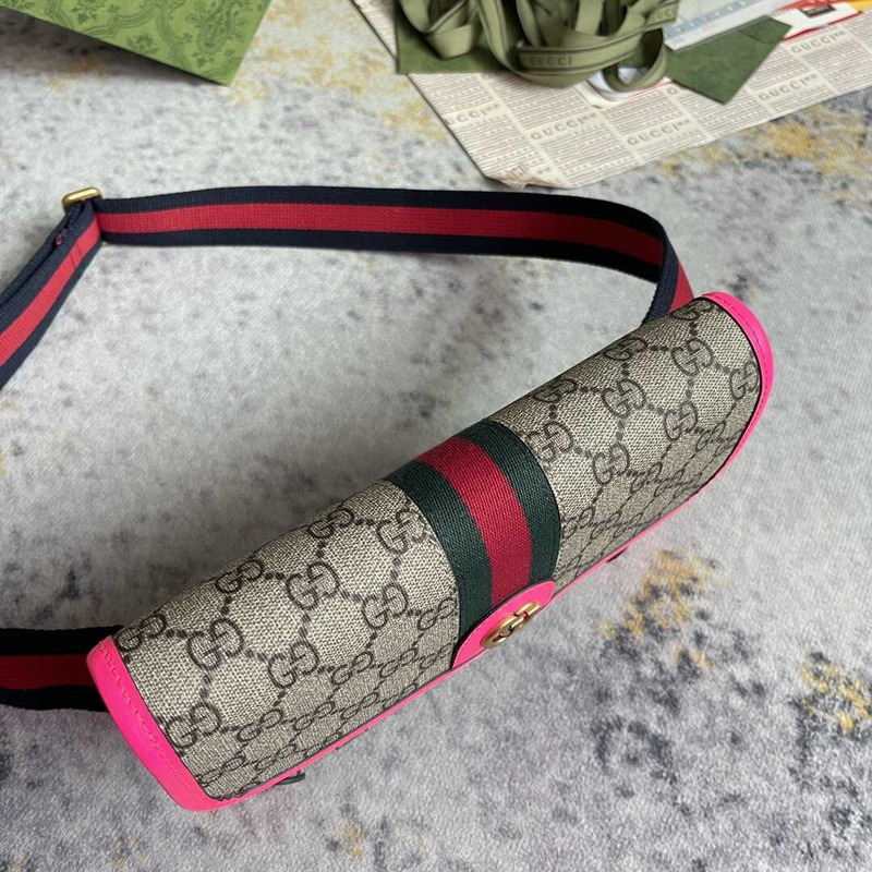 G*u*i ophidia fuchsia fanny belt bag