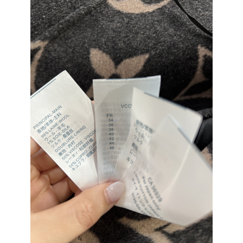 l**is V*t*n hooded wrap pea coat camel brown