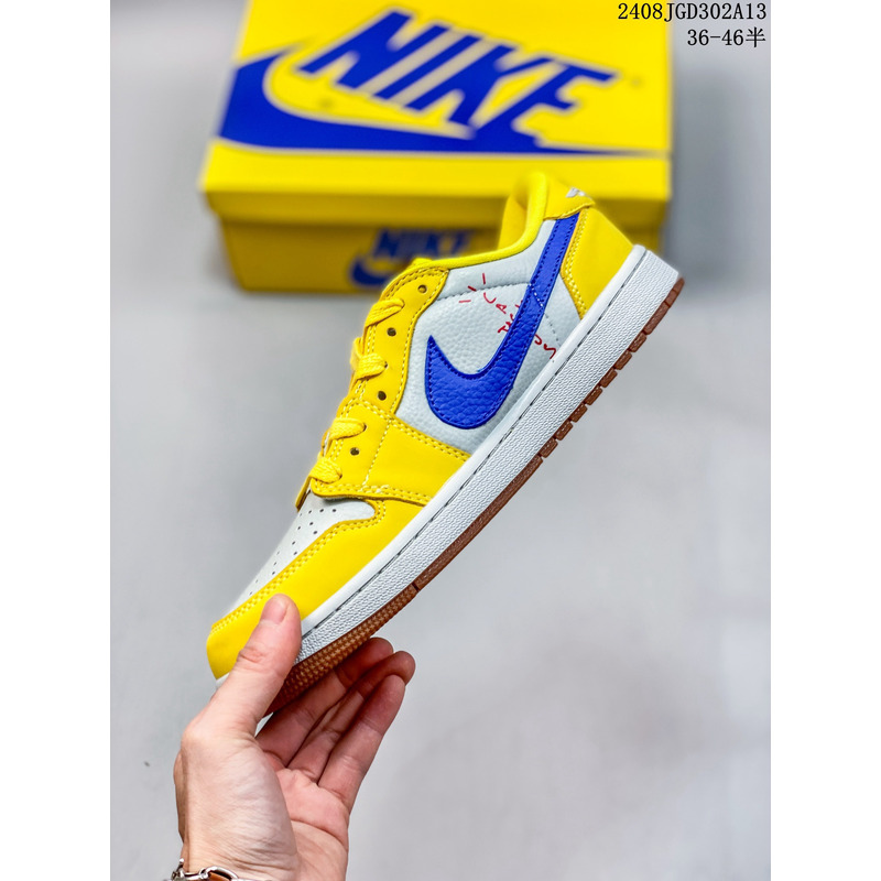 Travis Scott X Air Jordan 1 Low Og Aj1 Yellow Sneaker
