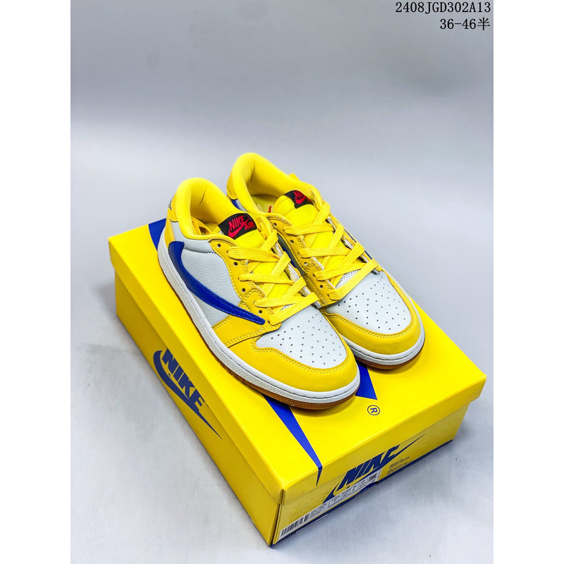 Travis Scott X Air Jordan 1 Low Og Aj1 Yellow Sneaker