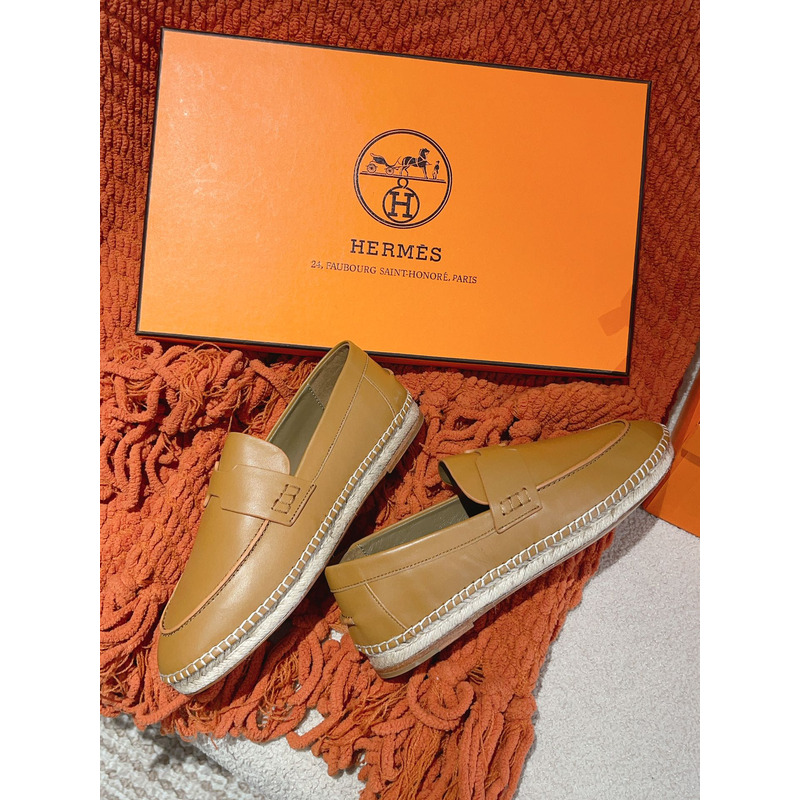Hermès Trip espadrille Yellow-Brown