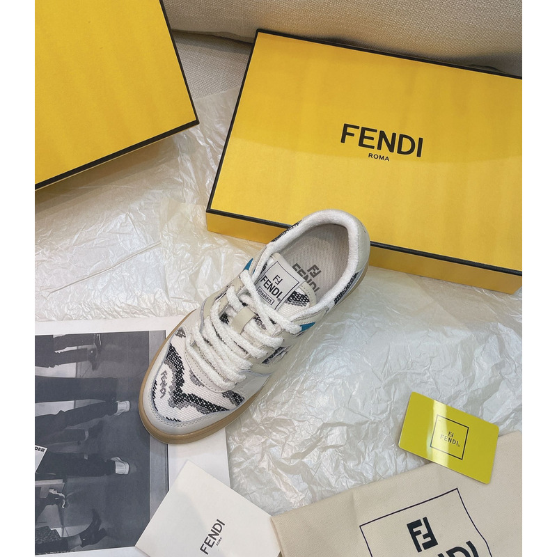 F**di match sneakers white