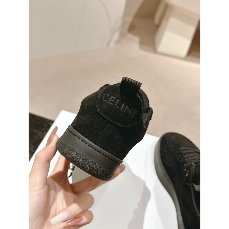 Ce**e trainer low lace-up sneaker in suede black