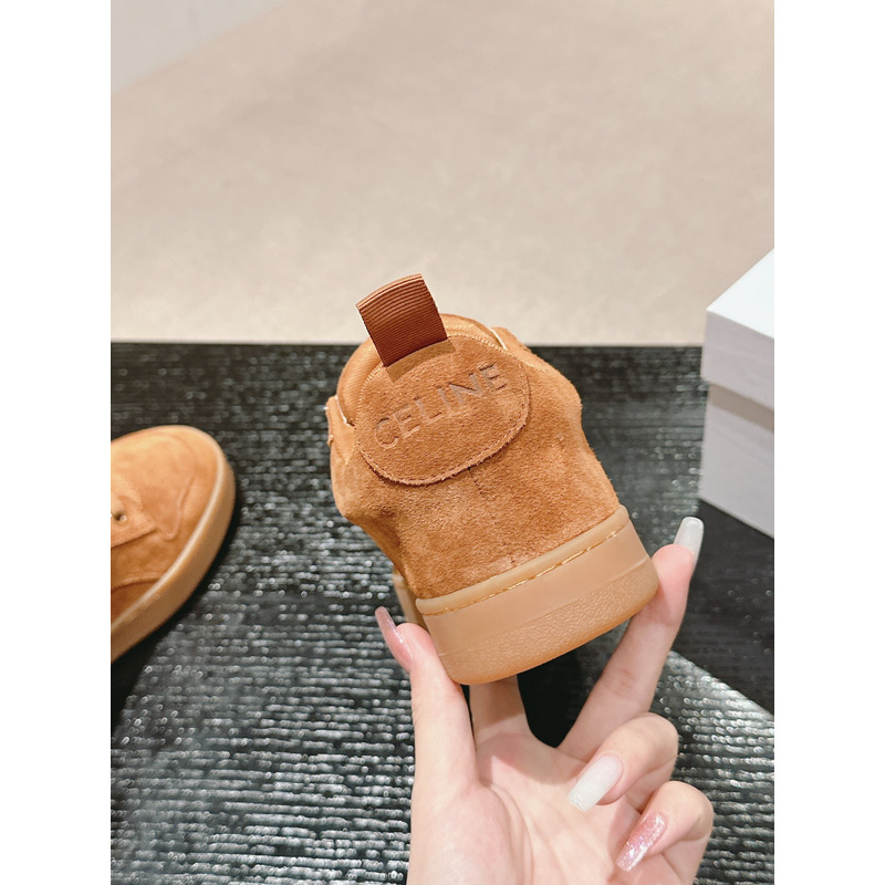 Ce**e trainer low lace-up sneaker in suede brown