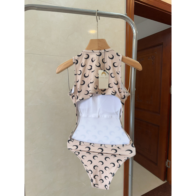 Marineserre Moon Print One Piece Swimsuit